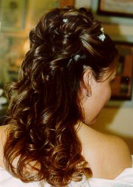 bruidskapsels-halflang-haar-half-opgestoken-49-4 Svadbene frizure poludnevna kosa je pola podignuta