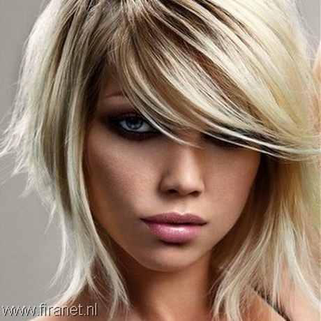 trendy-kapsels-halflang-haar-25-2 Modni frizure za srednju kosu