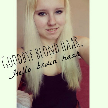 blond-haar-bruin-verven-08 Bojanje kose u Crnoj i smeđoj boji