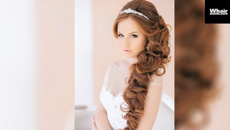 bruidskapsels-lang-krullend-haar-29 Vjenčanje frizura duga kovrčava kosa