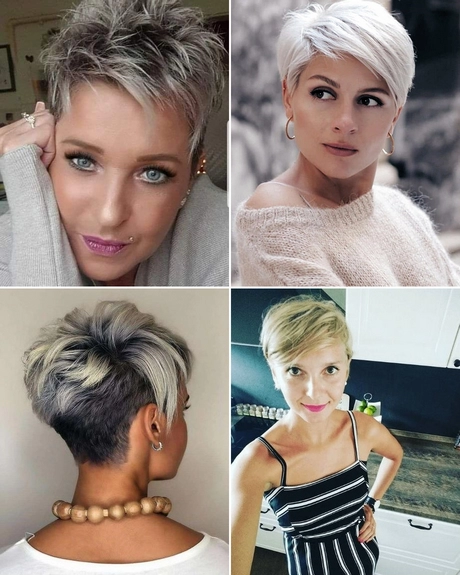 Kratke frizure u sivoj boji 2023