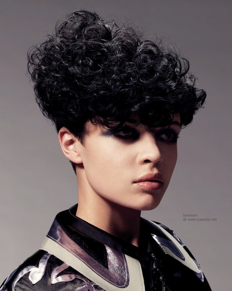 black-hair-kapsels-krullen-79_13 Frizure za crnu kosu kovrče