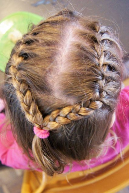 invlechten-kind-dun-haar-78 Dječje frizure, kovrčava kosa