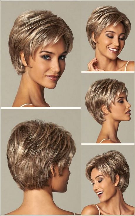 Kratke frizure za žene - - smeđa kosa