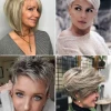 Kratke sijede frizure 2023 za žene 50