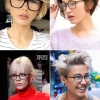 Kratke frizure za žene s naočalama 2023