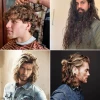 Muškarci s dugom kovrčavom kosom