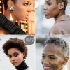 Kratka Ženska afro frizura