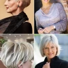 Kratke frizure sa sijedom kosom za žene 65